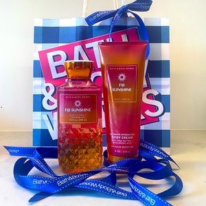 Bath & Body Works Fiji Sunshine Shower Gel & Body Cream Set